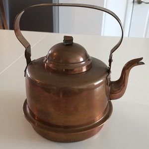 Vintage Lundin & Lindberg Copper Tea Kettle Pot